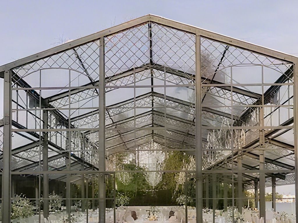Large Glass Greenhouse Wedding Venue Ysgh 175